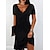 cheap Casual Dresses-Women&#039;s Short Mini Dress Sheath Dress Black Short Sleeve Ruched Solid Color V Neck Spring Summer Stylish Casual 2022 S M L XL XXL 3XL