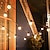 abordables Tiras de Luces LED-luz de cadena solar al aire libre 5m luz de cadena impermeable con control remoto bombilla g50 luz de cadena led impermeable al aire libre 10leds luces de hadas jardín patio boda lámpara de