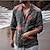 hesapli Erkek Gömlekleri-Erkek Gömlek Çiçekli Aşağı Dönük Gri Dış mekan Cadde Aşağı düğmesi Desen Giyim Moda Günlük Nefes Alabilir Rahat / Uzun Kollu / Uzun Kollu