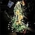 Недорогие LED ленты-солнечный светлячок букет садовые фонари открытый водопад гирлянды 2 м 180 светодиодов с 8 режимами мигания для украшения свадебной вечеринки в патио рождественская елка el 5 мм теплый белый холодный