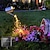 ieftine Fâșii LED-lumini solare de licurici grădina lumini de grădină cascadă în aer liber 2m 180leduri cu 8 moduri intermitent pentru terasa decor petrecere de nuntă brad de Crăciun el 5mm alb cald alb rece albastru