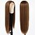 cheap Synthetic Lace Wigs-Synthetic Lace Wig kinky Straight Style 12-24 inch Brown with Golden Highlights Silky Straight 13*2.5 lace front Wig Women&#039;s Wig Golden Brown With Blonde