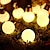 abordables Tiras de Luces LED-cadena de luz solar al aire libre solar al aire libre a prueba de agua luces de cadena de 5m bombillas g50 bombilla pequeña brillante patio de jardín de boda balcón tienda de café lámpara de
