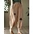 cheap Women&#039;s Pants-Women&#039;s Fashion Chinos Side Pockets Elastic Drawstring Design Ankle-Length Pants Casual Weekend Micro-elastic Plain Faux Linen Comfort Mid Waist Loose Green Black Khaki Orange Beige M L XL XXL