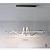 זול אורות תליון-100 ס&quot;מ אור תליון led מתכת בסגנון אמנותי מודרני מנורת מסעדה בסגנון נורדי עיצוב יצירתי נברשת ספירלה