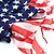 Недорогие Аксессуары для чемоданов и путешествий-американский день независимости звездно-полосатый флаг матросский танец пятиконечная звезда шелковый шарф европейский и американский пушистый модный шифон темперамент дикий шарф