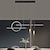billige Linjedesign-100 cm led pendellampe nordisk stil kreativ bordlampe moderne stripelampe barlampe restaurantlysekrone