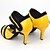 Χαμηλού Κόστους Παπούτσια Χορού-Γυναικεία Παπούτσια χορού λάτιν Παπούτσια Χορού Επίδοση ChaCha Ρούμπα Τακούνια Κόψιμο Ψηλοτάκουνο Ανοικτή Μύτη Λουράκι αστραγάλου Ενηλίκων Κίτρινο