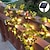 abordables Guirlandes Lumineuses LED-extérieur solaire roses feuilles guirlandes de rotin 2m 20leds guirlandes de fées ip65 étanche fête de mariage de noël jardin patio balcon maison décoration extérieure