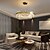 ieftine Candelabre-Candelabru cu LED din oțel inoxidabil cu pandantiv de cristal reglabil de 60 cm sufragerie în stil nordic 110-120v 220-240v