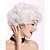 tanie Peruka kostiumowa-królowa peruki elizabeth pani party peruka halloween przebranie białe loki kręcone pełna objętość babcia stare starsze wysokie społeczeństwo dama