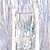 رخيصةأون السيد والسيدة الزفاف-ستائر هامشية من رقائق معدنية ذهبية اللون، 3.28 قدم × 6.5 قدم، شريط خلفية كشك صور ذهبي، دعائم كشك الصور، لستائر حائط باب الحفلات، عيد ميلاد العازبة