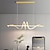 abordables Suspension-100 cm suspension led métal style artistique moderne restaurant lampe style nordique design créatif lustre en spirale