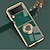 levne Pouzdra pro Samsung-telefon Carcasă Pro Samsung Galaxy Z Flip 5 Z Flip 4 Z Flip 3 Zadní kryt Galvanizované Držák na prsteny Magnetické Jednobarevné TPU