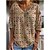 cheap Tees &amp; T Shirts-2022 foreign trade amazon europe and the united states hot new women&#039;s clothing casual printing v-neck loose mid-sleeve top t