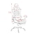 preiswerte Bürostuhlbezug-Split-Gaming-Stuhlbezüge bedruckter Stretch-Computerspielstuhl-Schonbezug für Leder-Bürospiel-Liege-Racing-Rüschen-Gamer-Stuhlschutz