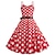 preiswerte Historische &amp; Vintage-Kostüme-Polka-Dot 1950s Urlaubskleid Cocktailkleid Kleid Maskerade Gestreift Flare-Kleid Damen Punkt Maskerade Party / Abend Kleid