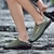 billige Håndlagde sko til herrer-Herre Sko Oxfords En pedal Retro Penny Loafers Håndlagde sko Gange Fritid Daglig Elastisk stoff Pustende Tøfler Svart Militærgrønn Blå Sommer Vår