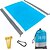 cheap Outdoor Fun &amp; Sports-Sand Free Beach Blanket Waterproof Beach Mat Compact Outdoor Blanket Ideal for Picnic Travel Hiking Camping and Music Festivals with 4 Stakes 4 Corner Pockets and Bag - 82x 79