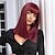 cheap Synthetic Trendy Wigs-HAIRCUBE Cosplay Long Straight Black/Wine Red/Gold Synthetic Wigs with Bangs for Women African American Lolita Daily Party Heat Resistant Fibre Christmas Party Wigs