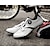 baratos Sapatos de Ciclismo-calçado de ciclismo de estrada masculino compatível spd / spd-sl duplo catraca mtb grampo exercício bicicleta respirável estável calçado de ciclismo confortável para homem branco brilhante