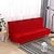 cheap Futon Sofa Cover-Stretch Velvet Futon Sofa Slipcover Armless Sleeper Sofa Bed Cover Furniture Protector Without Armrests Soft with Elastic Bottom for Kids