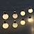 olcso LED szalagfények-kültéri napfényszóró napszemüveg kültéri vízálló 5m-es húrlámpa g50 izzók fényes kis izzó esküvői kert terasz erkély kávézó üzlet dekorációs lámpa ip65 vízálló led napkert fény
