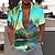 billiga hawaiianska lapelskjortor för män-Herr Skjorta Grafisk skjorta Aloha skjorta Löv Nedvikt Svart Vit Gul Rodnande Rosa Blå Tryck Utomhus Gata Kortärmad Mönster Button-Down Kläder Mode Designer Ledigt Andningsfunktion