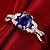 זול טבעות-טבעת מפלגה קלאסי ורוד כחול כהה סגסוגת פשוט אופנתי 1 pc / בגדי ריקוד נשים / מתנה