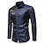 cheap Men&#039;s Tuxedo Shirts-Men&#039;s Shirt Floral Graphic Patterned Turndown Casual Daily Button-Down Long Sleeve Tops Casual Fashion Breathable Comfortable Royal Blue / Summer / Spring / Summer