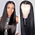 cheap Human Hair Lace Front Wigs-13x6 HD Transparent Lace Front Human Hair Wigs 180% Density Brazilian Straight Lace Frontal Wig Pre Plucked with Baby Hair