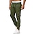 cheap Cargo Pants-Men&#039;s Cargo Pants Joggers Trousers Jogging Pants Drawstring Elastic Waist Multi Pocket Sports Outdoor Daily Wear Casual ArmyGreen Black