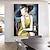 cheap Oil Paintings-Oil Painting 100% Handmade Hand Painted Wall Art On Canvas Vertical Abstract People Contemporary Modern For Home Decoration Decor Rolled Canvas No Frame Unstretched