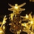 ieftine Fâșii LED-lumini solare libelulă în aer liber 6,5 m 30 leduri lumini solare rezistente la apă 8 moduri lumini decorative pentru curte grădină curte gard nuntă petrecere de Crăciun alb cald rgb multicolor
