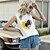 cheap Women&#039;s Tops-Women&#039;s Tank Top Heart USA Sunflower Casual Weekend Independence Day Floral Tank Top Camis Sleeveless Print Round Neck Casual Streetwear White Black Yellow S