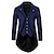 cheap Medieval-Punk &amp; Gothic Medieval Steampunk 18th Century Coat Tuxedo Trench Coat Vampire Men&#039;s Halloween Event / Party Coat