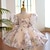 cheap Party Dresses-Kids Girls&#039; Party Dress Solid Color Short Sleeve Performance Wedding Mesh Puff Sleeve Princess Sweet Mesh Mid-Calf Sheath Dress Tulle Dress Flower Girl&#039;s Dress Summer Spring Fall 2-12 Years Pink