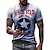 preiswerte 3D-T-Shirt für Männer-Herren T Shirt Graphic Stern Buchstabe Rundhalsausschnitt Gelb Blau Grün Khaki 3D-Druck Strasse Casual Kurzarm Bedruckt Bekleidung Leinenähnlicher Stoff Modisch Basic Klassisch Komfortabel