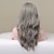 cheap Synthetic Lace Wigs-HAIRCUBE Ombre Grey/Brown/Auburn/Golden 22 inch Lace Front Wig Long Natural Wavy 13*4*1 T Part Kanekalon Lace Wig With Baby Hair for Woman 180% Density