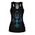 cheap Yoga Tops-21Grams® Women&#039;s Yoga Top Geometry Black Green Yoga Gym Workout Running Tank Top Sleeveless Sport Activewear Breathable Quick Dry Comfortable Stretchy
