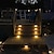 voordelige Wandverlichting buiten-2 stks outdoor solar stap licht trap nachtlampje tuin binnenplaats waterdichte solar hek hoek verlichting decoratie waterdichte trap licht