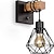 Недорогие Бра-Внутренний настенный светильник светодиодный винтажный промышленный стиль спальня столовая гостиная металлический настенный светильник 220-240 В