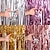 voordelige Meneer en mevrouw Bruiloft-3,2 ft x 9,8 ft metallic klatergoud folie franje gordijnen voor party foto achtergrond bruiloft decor (2 pack, goud)