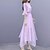 cheap Women&#039;s Dresses-Women&#039;s A Line Dress Midi Dress Pink Light Blue Half Sleeve Pure Color Sequins Chiffon Ruffle Spring Summer Crew Neck Work Elegant 2022 S M L XL XXL