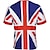 billige Cosplay Anime-topper-Queen&#039;s Platinum Jubilee 2022 Elizabeth 70 år Britisk flagg T-skjorte Tilbake til Skolen Mønster Graphic T-Trøye Til Par Herre Dame Voksne 3D-utskrift