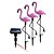 ieftine Lumini de cale și lanterne-3 buc lumini solare de grădină cu flamingo lumini pentru decorarea căii în aer liber ip65, lumina solară pentru gazon în aer liber, rezistentă la apă, curte gazon trecere peisaj curte lampă decor de vacanță