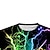 billige drenges 3d t-shirts-Børn Drenge T-shirt Kortærmet 3D-udskrivning 3D Print Crewneck Regnbue Børn Toppe Forår Sommer Aktiv Mode Daglig Daglig udendørs Regulær 3-12 år