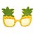 cheap Photobooth Props-2 Pairs Tropical Pineapple Sunglasses Novelty Sunglasses Fruit Shape Glasses Funny Hawaiian Party Eyeglasses Summer Beach Party Accessories, 2 Styles Pineapple Fruit Glasses