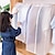 billige Klesoppbevaring-3d glidelås støvdeksel gjennomsiktig gjennomsiktig klær oppbevaring garderobe dress poser skap kleshengere etui kles deksel støvpose hengende arrangør