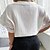 cheap Women&#039;s Tops-Women&#039;s Blouse Shirt Green White Black Plain Lace Trims Short Sleeve Daily Weekend Streetwear Casual Shirt Collar Regular S